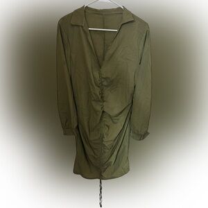 Drawstring Hem Dress